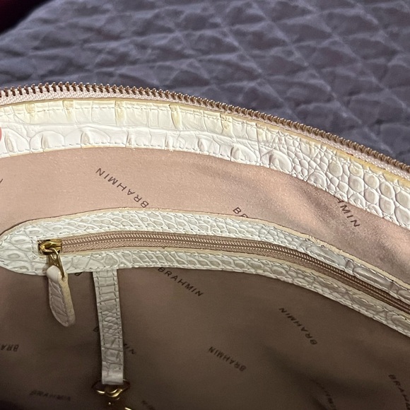 X sold x Brahmin handbag EUC Oyster color - Picture 11 of 12